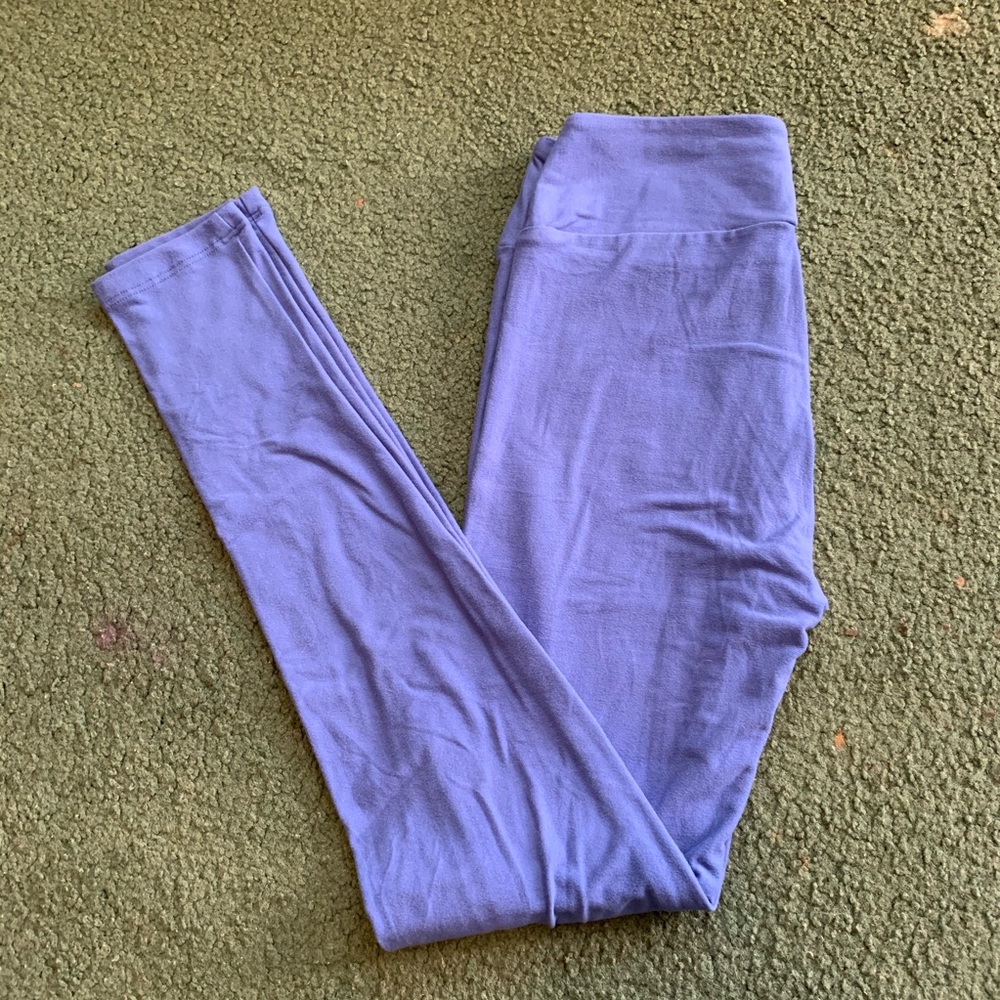 LuLaRoe solid blue leggings